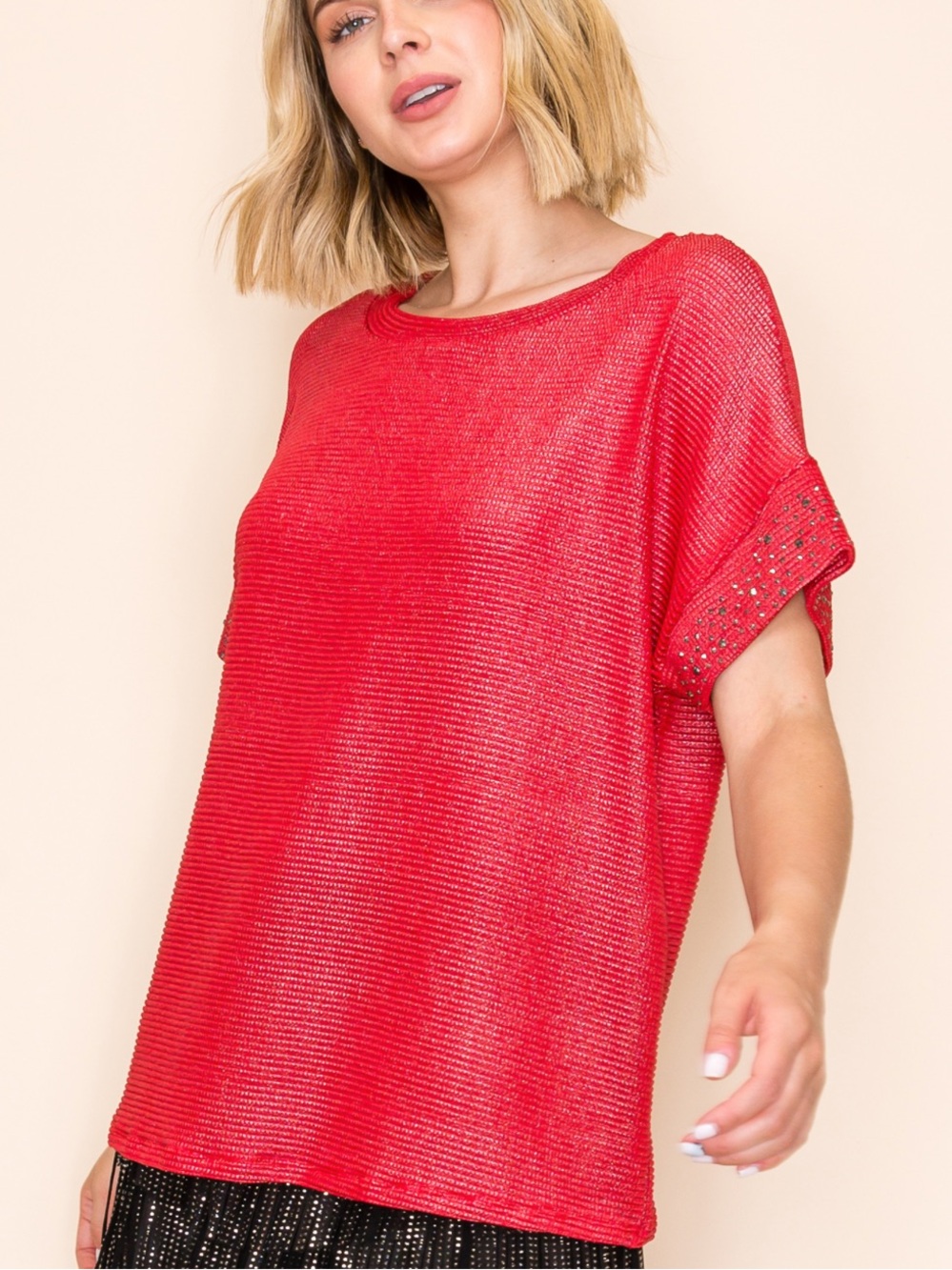 Red Shimmer Rhinestone Sleeve - Picture 1 of 1